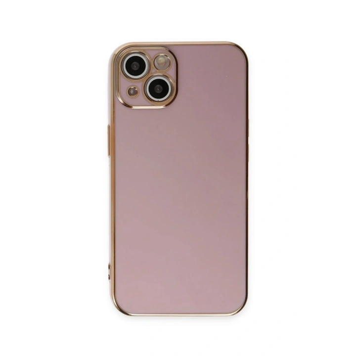 Mey İthalat®  iPhone 15 Kılıf Volet Silikon - Mor