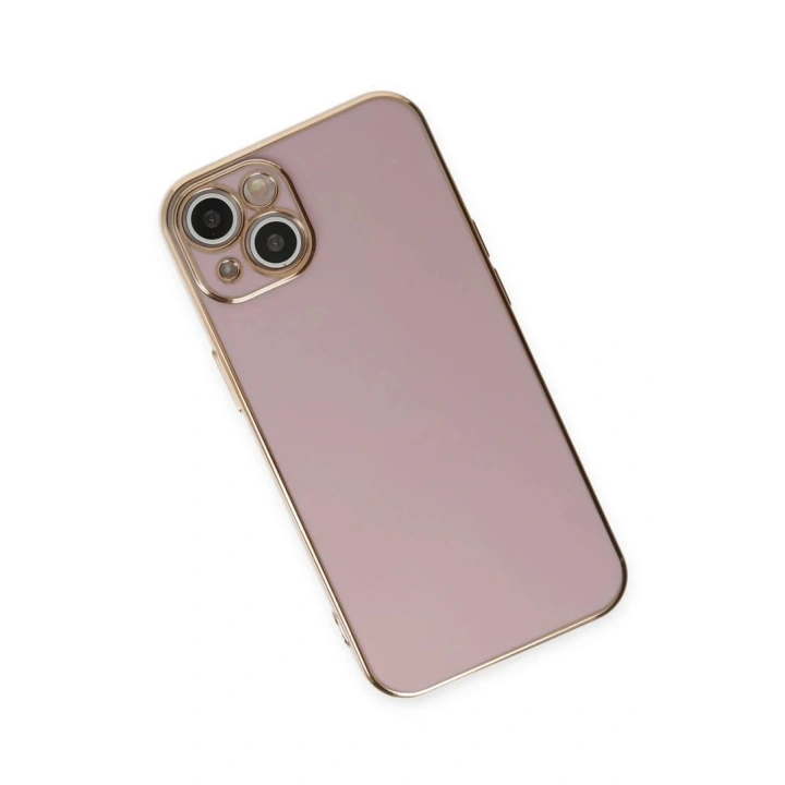 Mey İthalat®  iPhone 15 Kılıf Volet Silikon - Mor