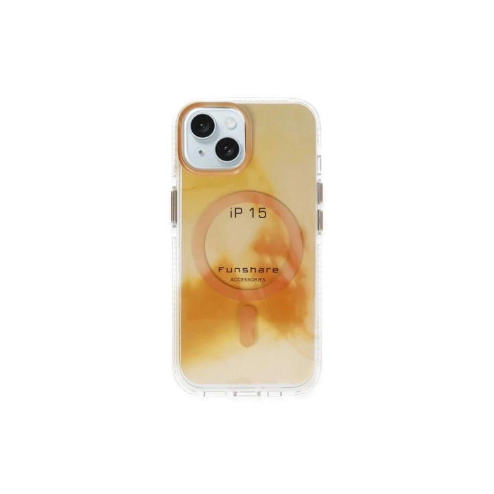 Mey İthalat®  iPhone 15 Phantom Magsafe Kapak - Gold