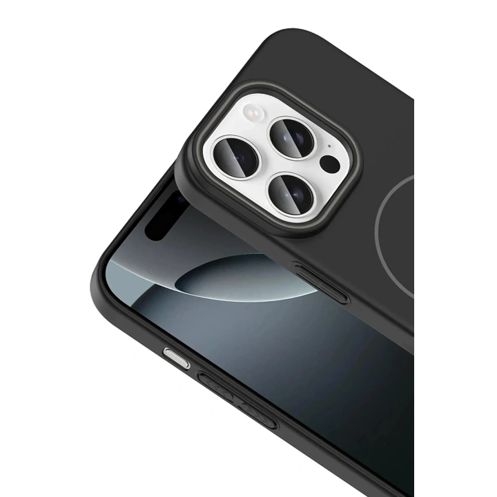 Mey İthalat®  iPhone 15 Plus Broş Magsafe Kapak - Pembe