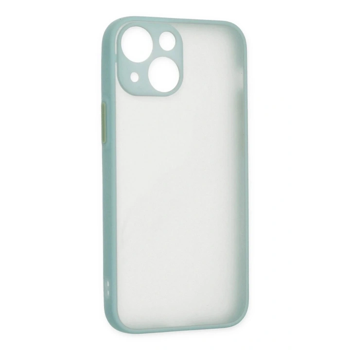 Mey İthalat®  iPhone 15 Plus Kılıf Montreal Silikon Kapak - Açık Yeşil