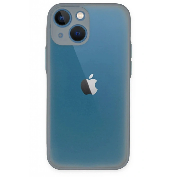 Mey İthalat®  iPhone 15 Plus Kılıf Montreal Silikon Kapak - Gri