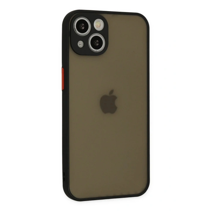 Mey İthalat®  iPhone 15 Plus Kılıf Montreal Silikon Kapak - Siyah