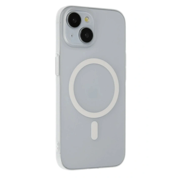 Mey İthalat®  iPhone 15 Plus Tuna PC Slim Magsafe Kapak - Şeffaf