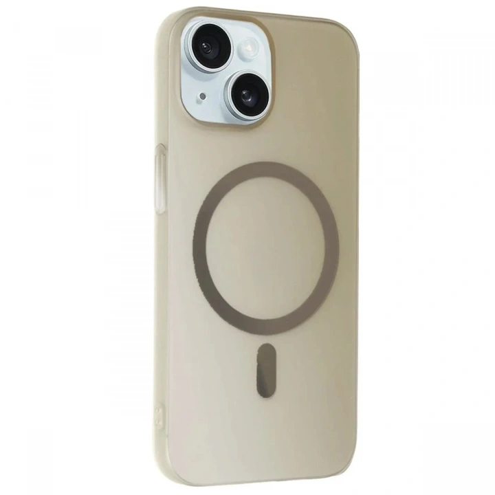 Mey İthalat®  iPhone 15 Plus Tuna PC Slim Magsafe Kapak - Titan Gri