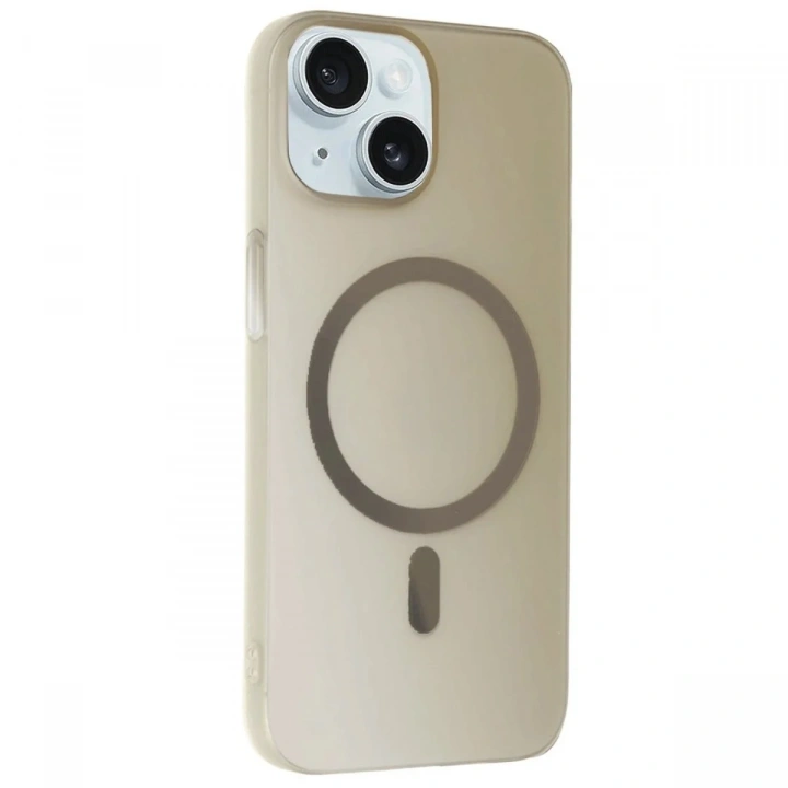 Mey İthalat®  iPhone 15 Plus Tuna PC Slim Magsafe Kapak - Titan Gri
