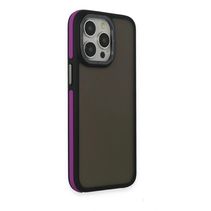 Mey İthalat®  iPhone 15 Pro Harvel Kapak - Derin Mor