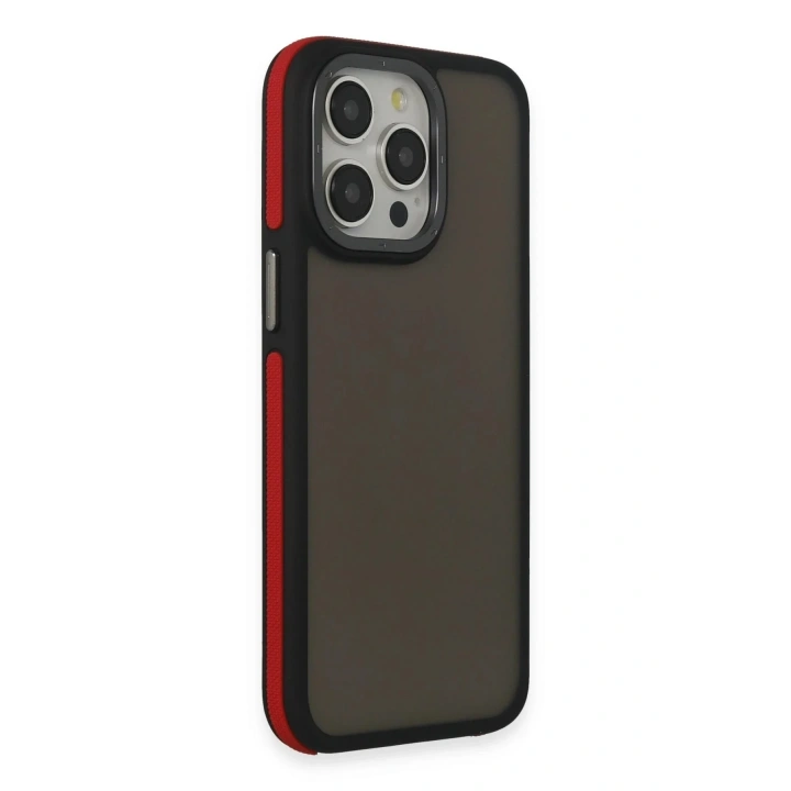 Mey İthalat®  iPhone 15 Pro Harvel Kapak - Kırmızı