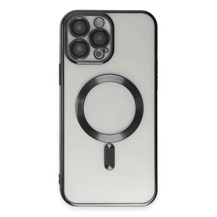 Mey İthalat®  iPhone 15 Pro Kılıf Kross Magneticsafe Kapak - Siyah