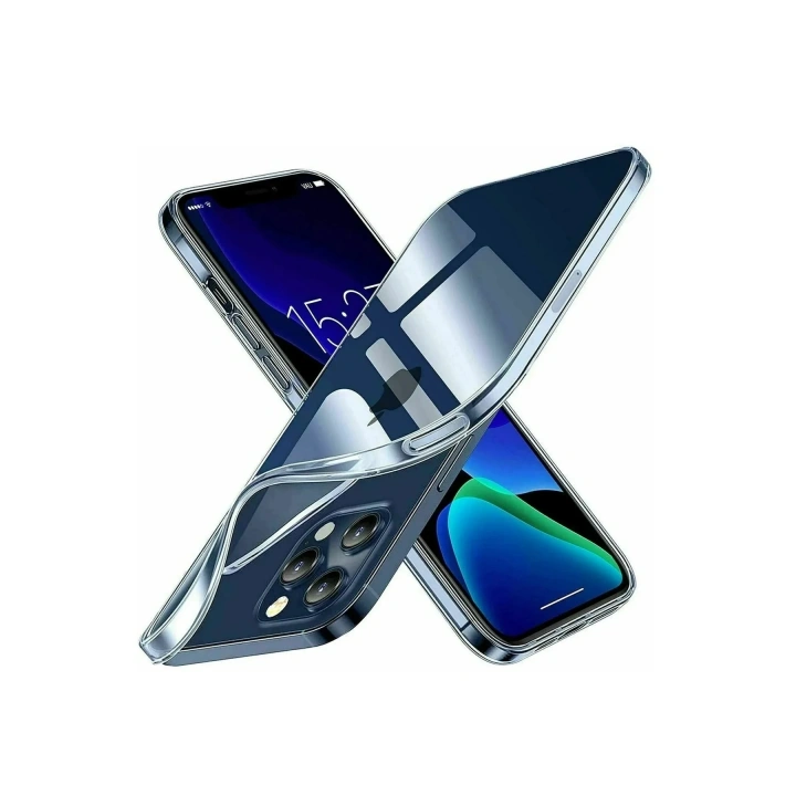 Mey İthalat®  iPhone 15 Pro Kılıf Lüx Şeffaf Silikon