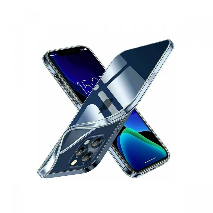 Mey İthalat®  iPhone 15 Pro Kılıf Lüx Şeffaf Silikon