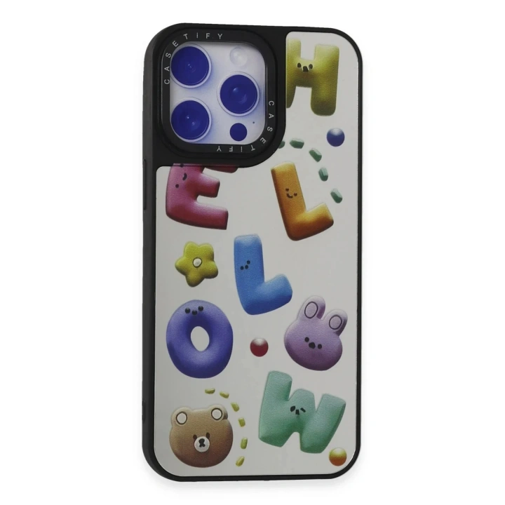 Mey İthalat®  iPhone 15 Pro Kılıf Mirror Desenli Kapak - Mirror - 15