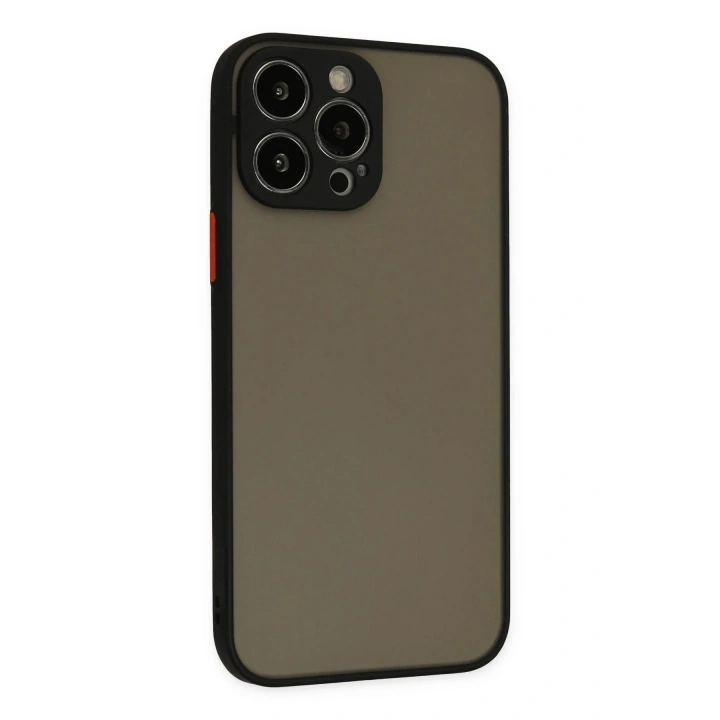 Mey İthalat®  iPhone 15 Pro Kılıf Montreal Silikon Kapak - Siyah