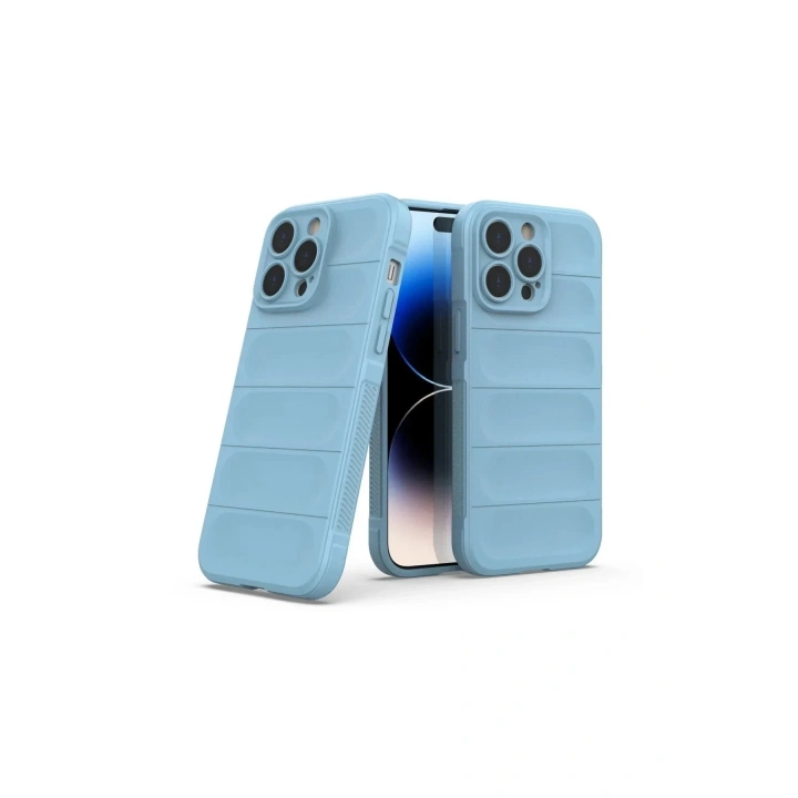 Mey İthalat®  iPhone 15 Pro Kılıf Optimum Silikon - Sky Blue