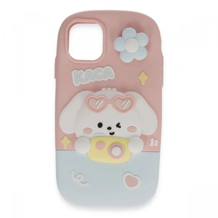 Mey İthalat®  iPhone 15 Pro Kılıf Poky Karakter Silikon Kapak - Desen 13