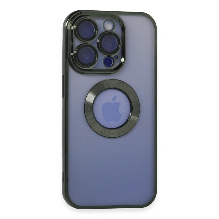 Mey İthalat®  iPhone 15 Pro Kılıf Slot Silikon - Köknar Yeşili
