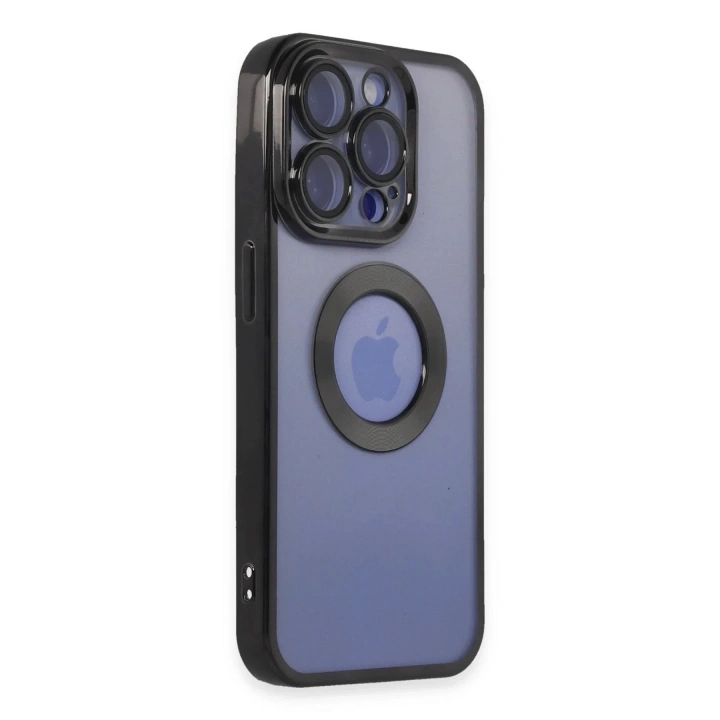 Mey İthalat®  iPhone 15 Pro Kılıf Slot Silikon - Siyah