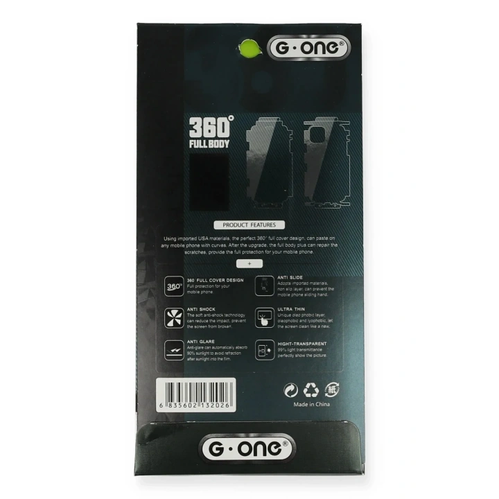 Mey İthalat®  iPhone 15 Pro Max 360 Full Body Arka Koruyucu