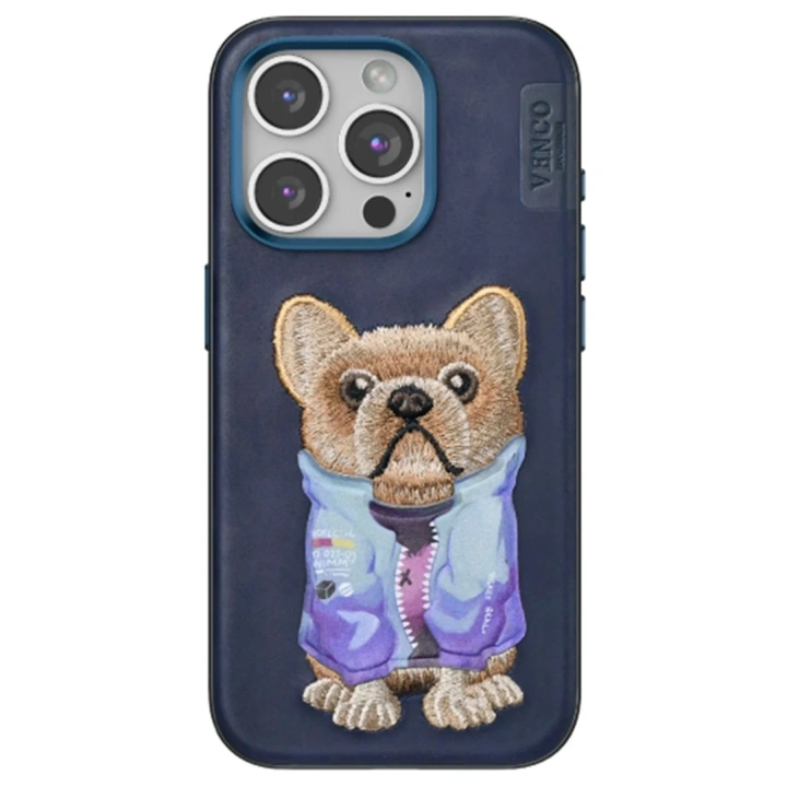Mey İthalat®  iPhone 15 Pro Max Cute Desenli Kapak - Lacivert