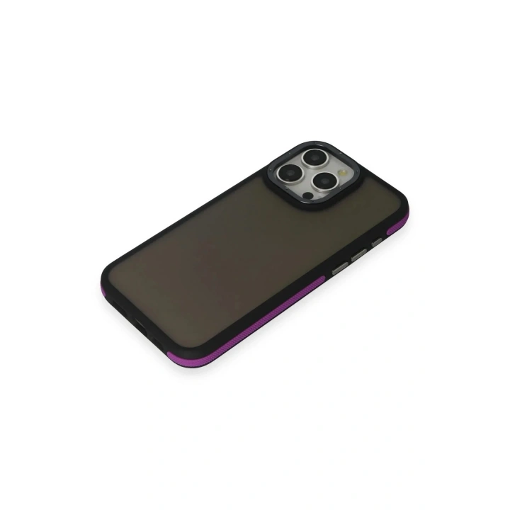 Mey İthalat®  iPhone 15 Pro Max Harvel Kapak - Derin Mor