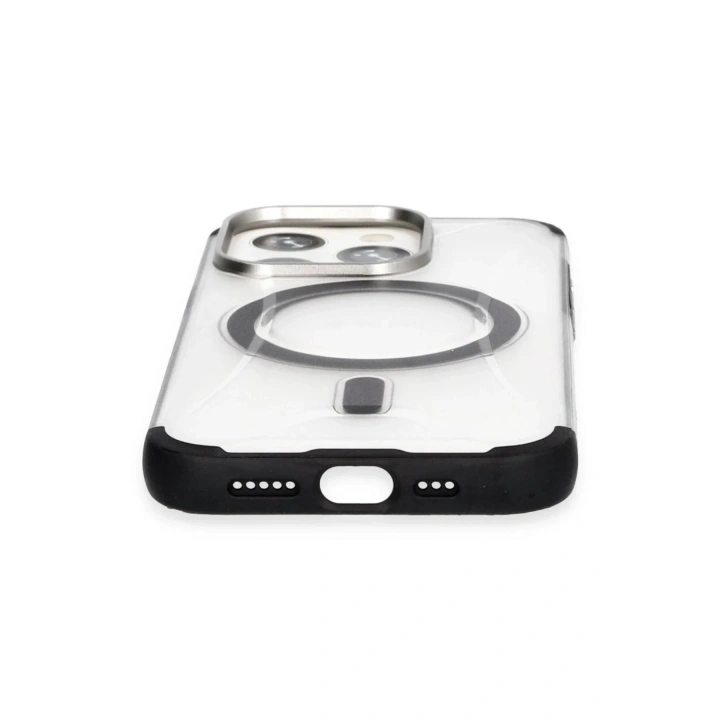 Mey İthalat®  iPhone 15 Pro Max Hilton Magsafe Kapak - Siyah