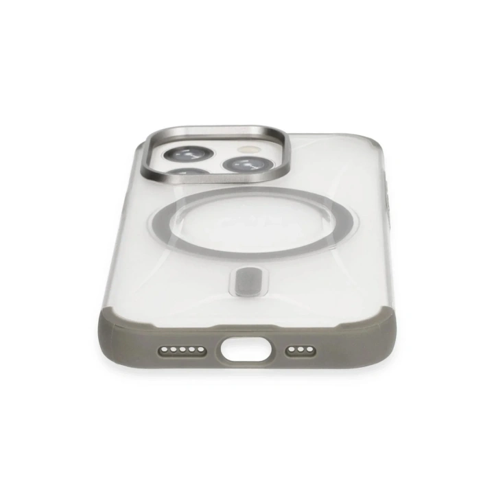 Mey İthalat®  iPhone 15 Pro Max Hilton Magsafe Kapak - Titan Gri