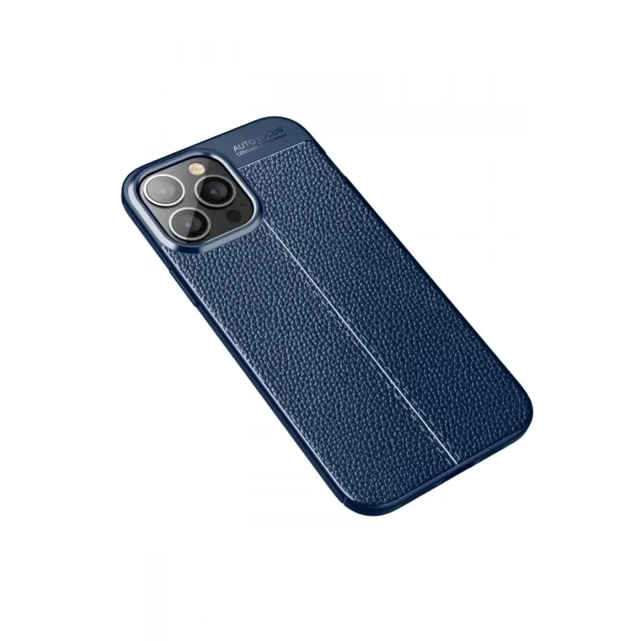 Mey İthalat®   iPhone 15 Pro Max Kılıf Auto Focus Kapak - Lacivert
