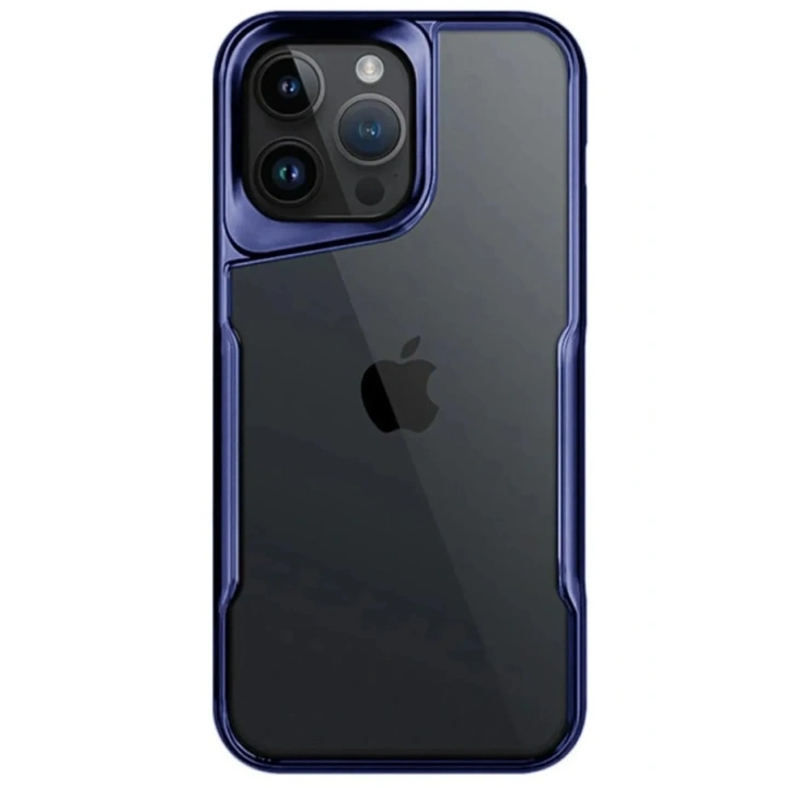 Mey İthalat®  iPhone 15 Pro Max Kılıf Boyi Silikon Kapak - Lacivert