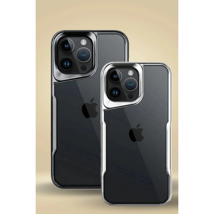 Mey İthalat®  iPhone 15 Pro Max Kılıf Boyi Silikon Kapak - Lacivert