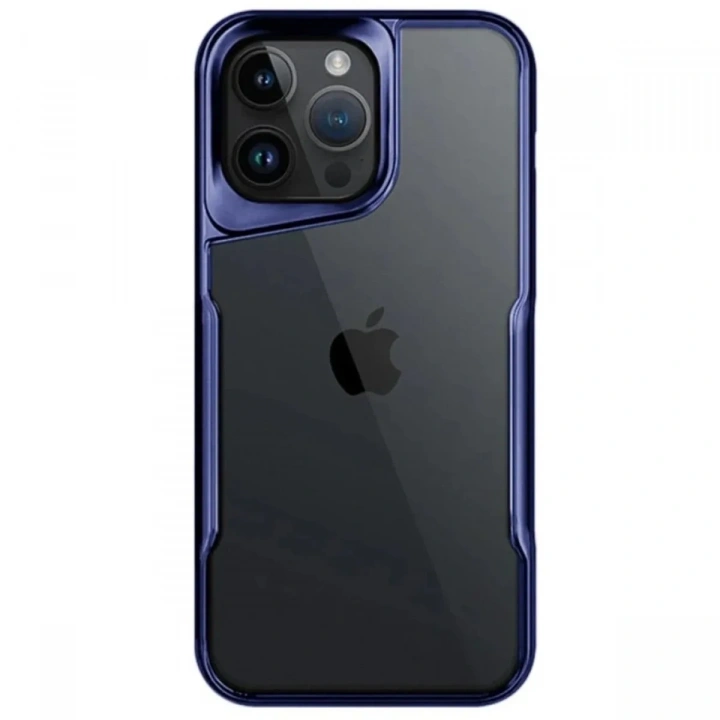 Mey İthalat®  iPhone 15 Pro Max Kılıf Boyi Silikon Kapak - Lacivert