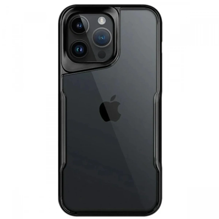Mey İthalat®  iPhone 15 Pro Max Kılıf Boyi Silikon Kapak - Siyah