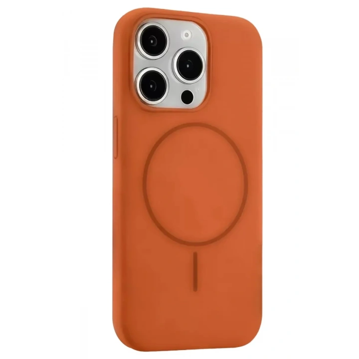 Mey İthalat®   iPhone 15 Pro Max Kılıf Jully Magsafe Kapak - Turuncu