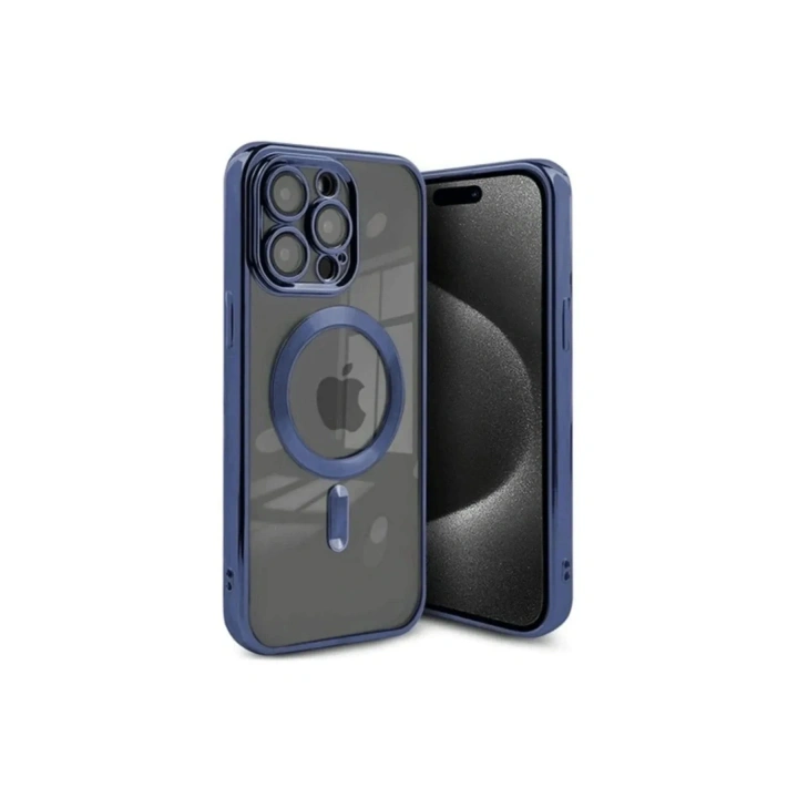 Mey İthalat®  iPhone 15 Pro Max Kılıf Kross Magneticsafe Kapak - Lacivert