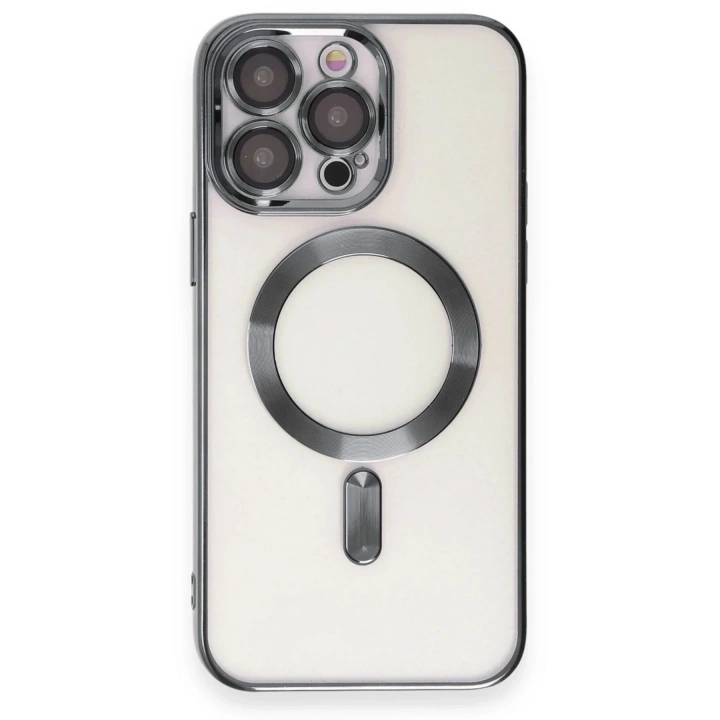 Mey İthalat®  iPhone 15 Pro Max Kılıf Kross Magneticsafe Kapak - Titan Gri