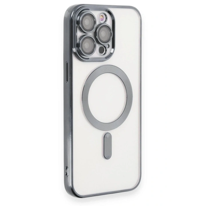 Mey İthalat®  iPhone 15 Pro Max Kılıf Kross Magneticsafe Kapak - Titan Gri