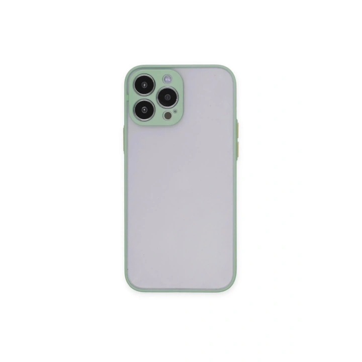 Mey İthalat®  iPhone 15 Pro Max Kılıf Montreal Silikon Kapak - Açık Yeşil