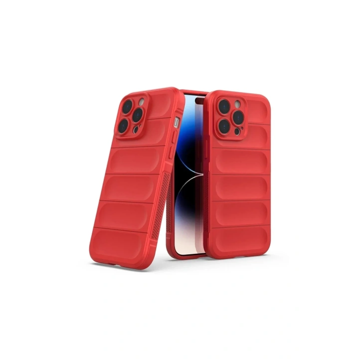 Mey İthalat®  iPhone 15 Pro Max Kılıf Optimum Silikon - Kırmızı