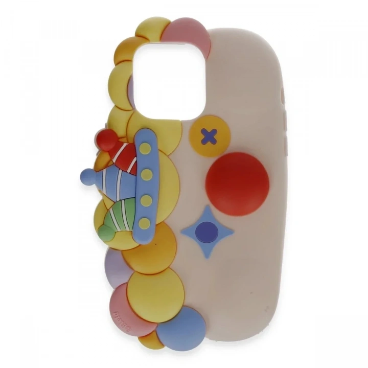Mey İthalat®  iPhone 15 Pro Max Kılıf Poky Karakter Silikon Kapak - Desen 7