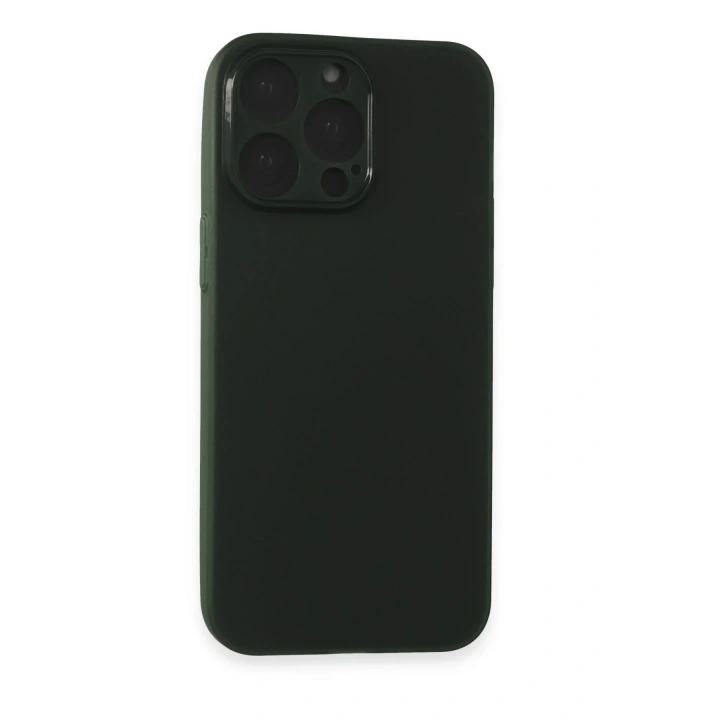 Mey İthalat®  iPhone 15 Pro Max Kılıf Puma Silikon - Yeşil
