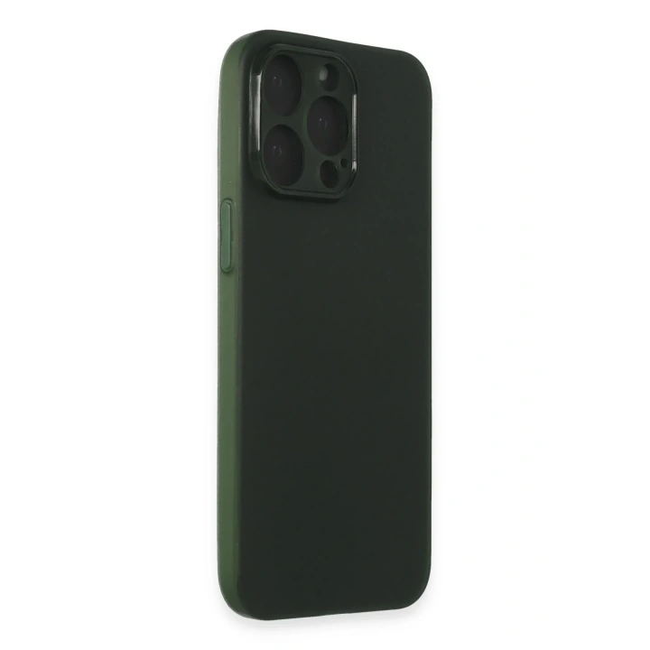 Mey İthalat®  iPhone 15 Pro Max Kılıf Puma Silikon - Yeşil
