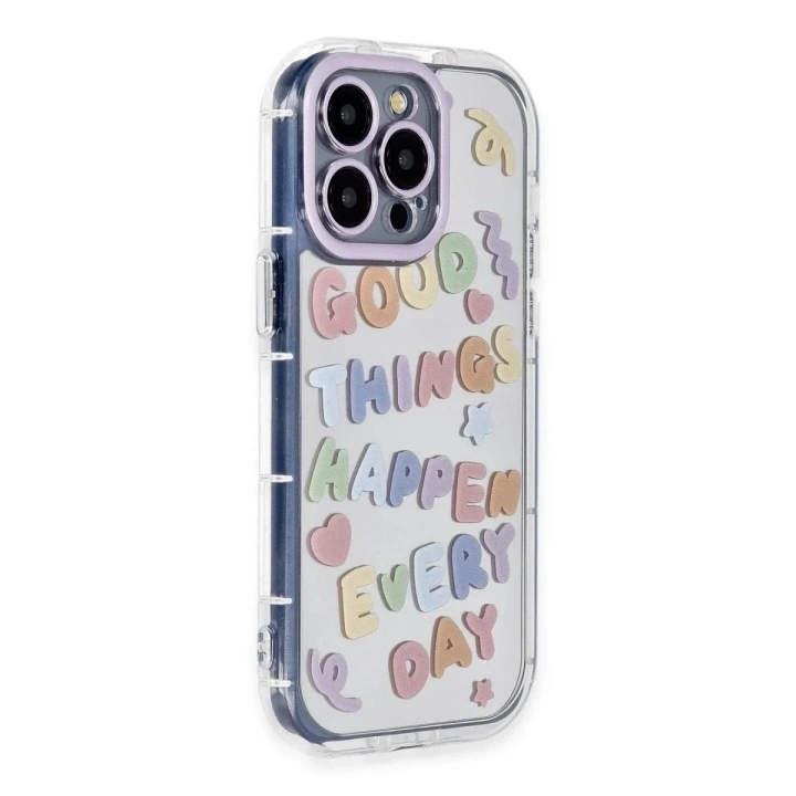Mey İthalat®  iPhone 15 Pro Max Kılıf Reflexion Desenli Kapak - Desen 7