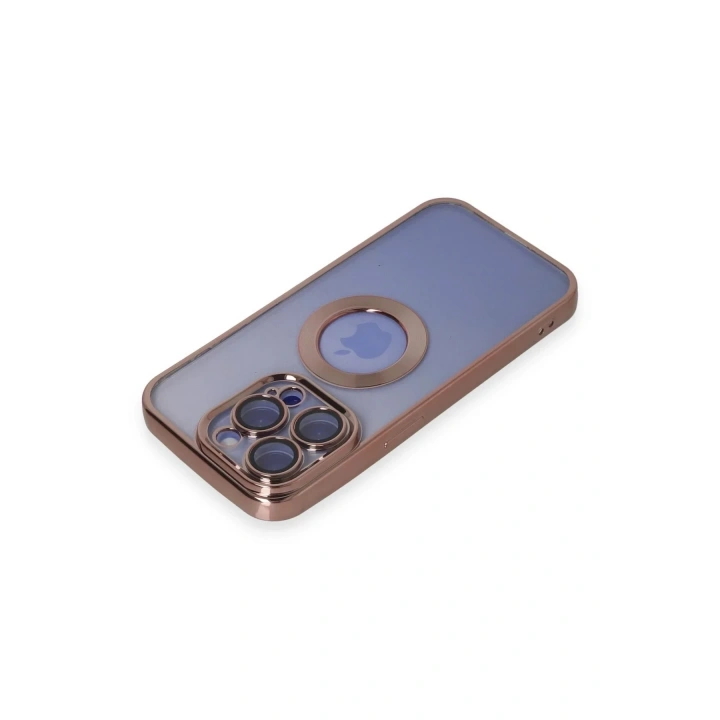 Mey İthalat®  iPhone 15 Pro Max Kılıf Slot Silikon - Rose Gold
