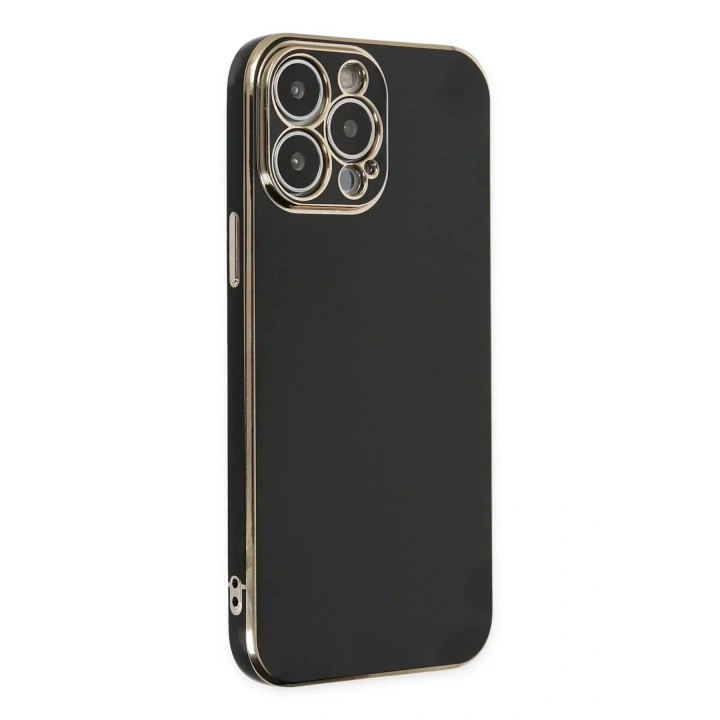 Mey İthalat®  iPhone 15 Pro Max Kılıf Volet Silikon - Siyah