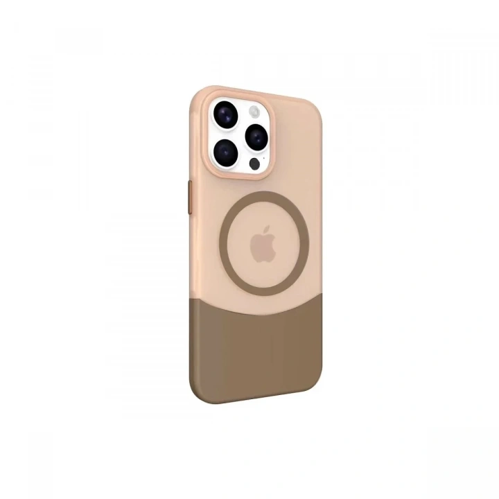 Mey İthalat®  iPhone 15 Pro Max PC Suit Magsafe Kapak - Kahverengi