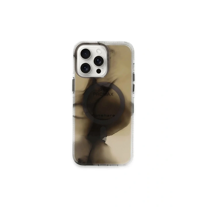 Mey İthalat®  iPhone 15 Pro Max Phantom Magsafe Kapak - Siyah