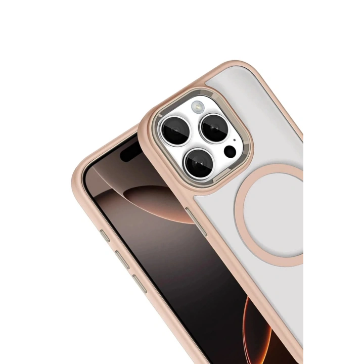 Mey İthalat®   iPhone 15 Pro Max Terea Magsafe Kapak - Gold