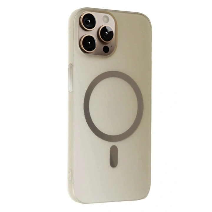 Mey İthalat®  iPhone 15 Pro Max Tuna PC Slim Magsafe Kapak - Titan Gri