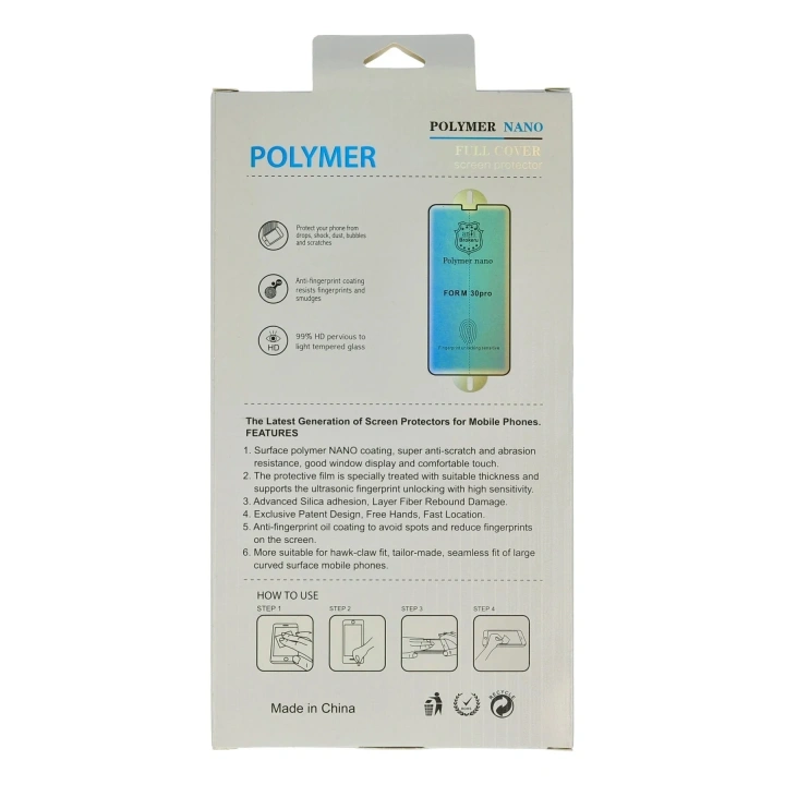 Mey İthalat®  iPhone 15 Pro Polymer Nano Ekran Koruyucu
