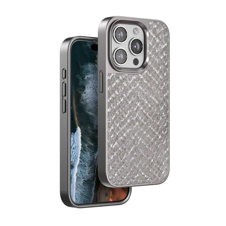 Mey İthalat®  iPhone 15 Pro Viper Kapak - Titan Gri