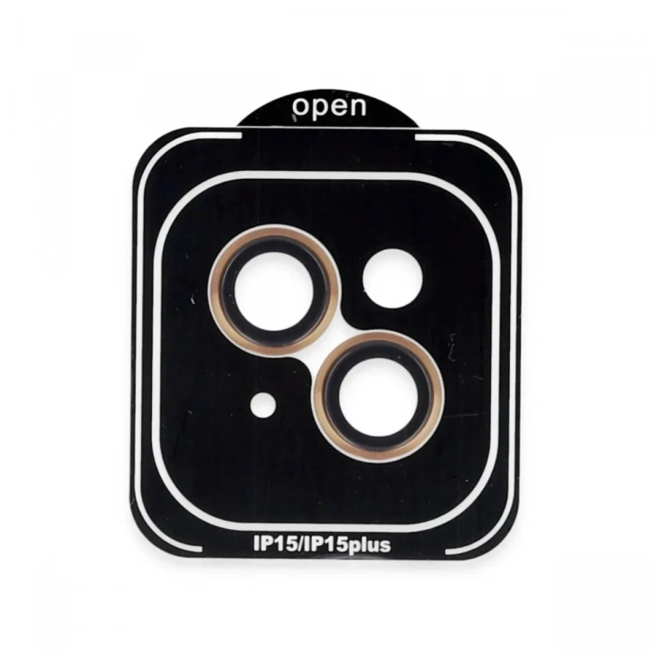 Mey İthalat®  iPhone 15 PVD Metal Kamera Lens - Turuncu